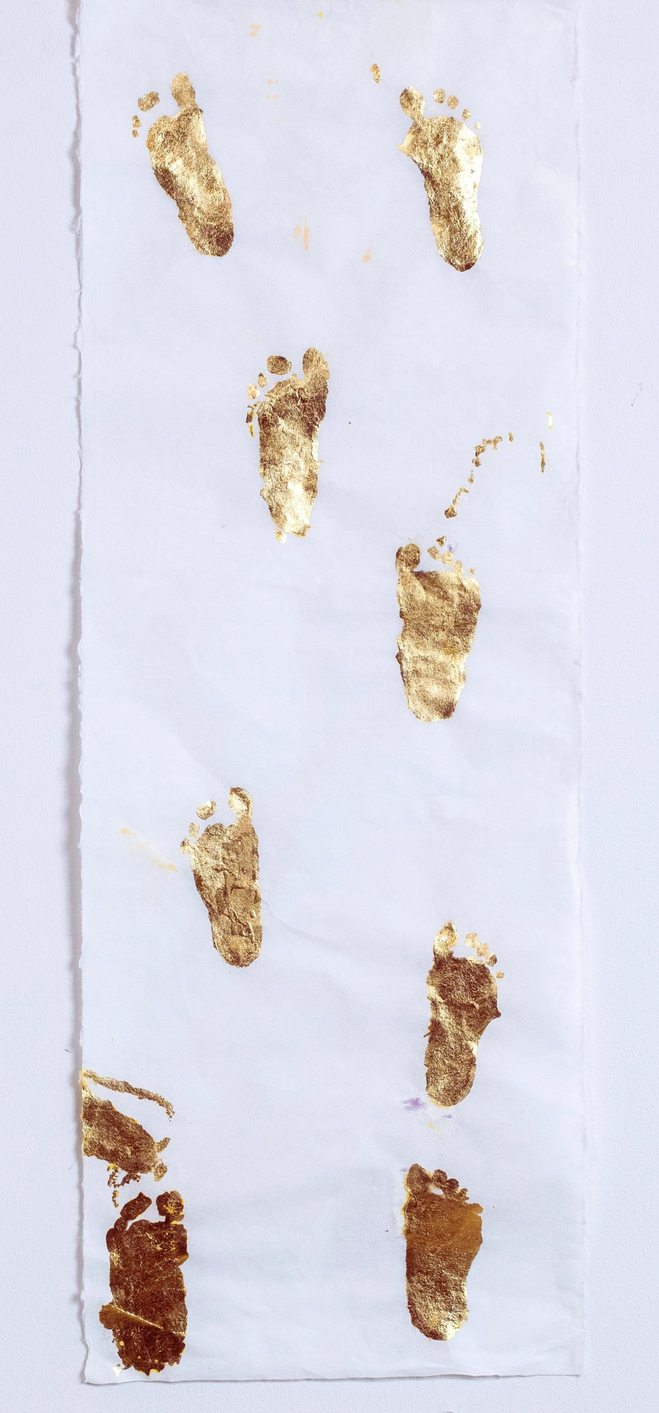 "My First Steps" Gilded Prints; Scroll