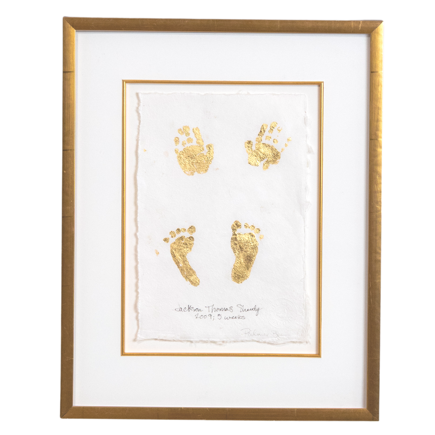 Hands and Feet Prints; Scroll