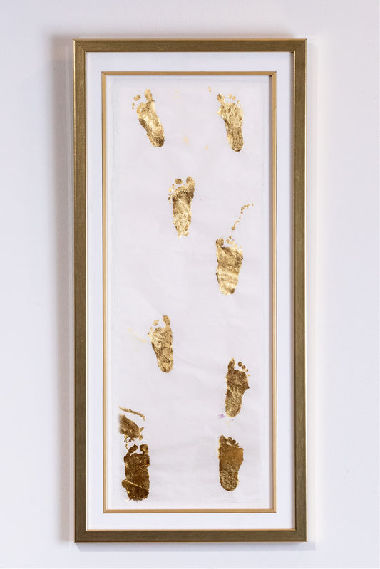 "My First Steps" Gilded Prints; Scroll