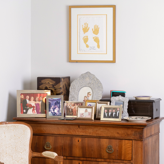 Hands and Feet Prints; Scroll