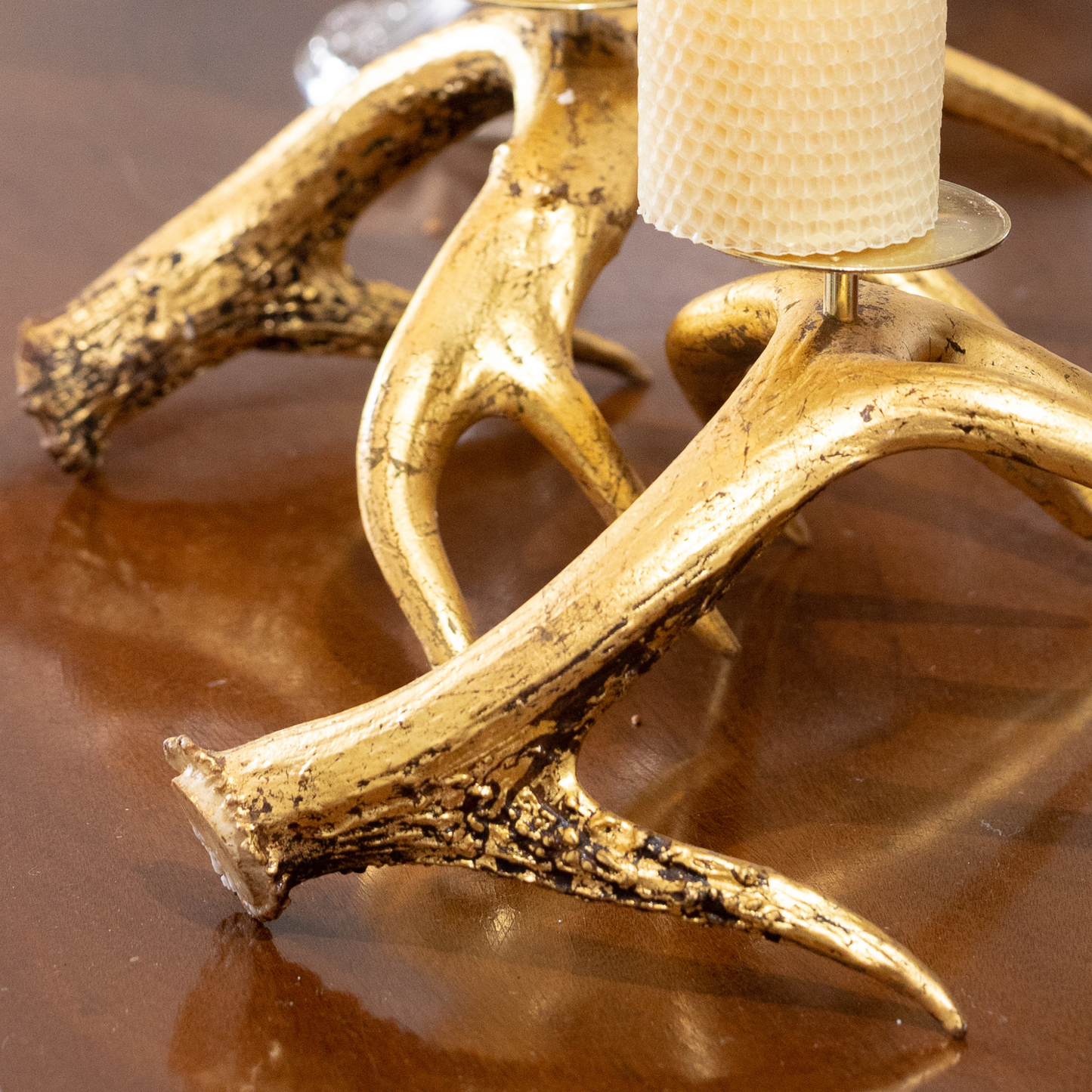 Antler Candle Holders, Short