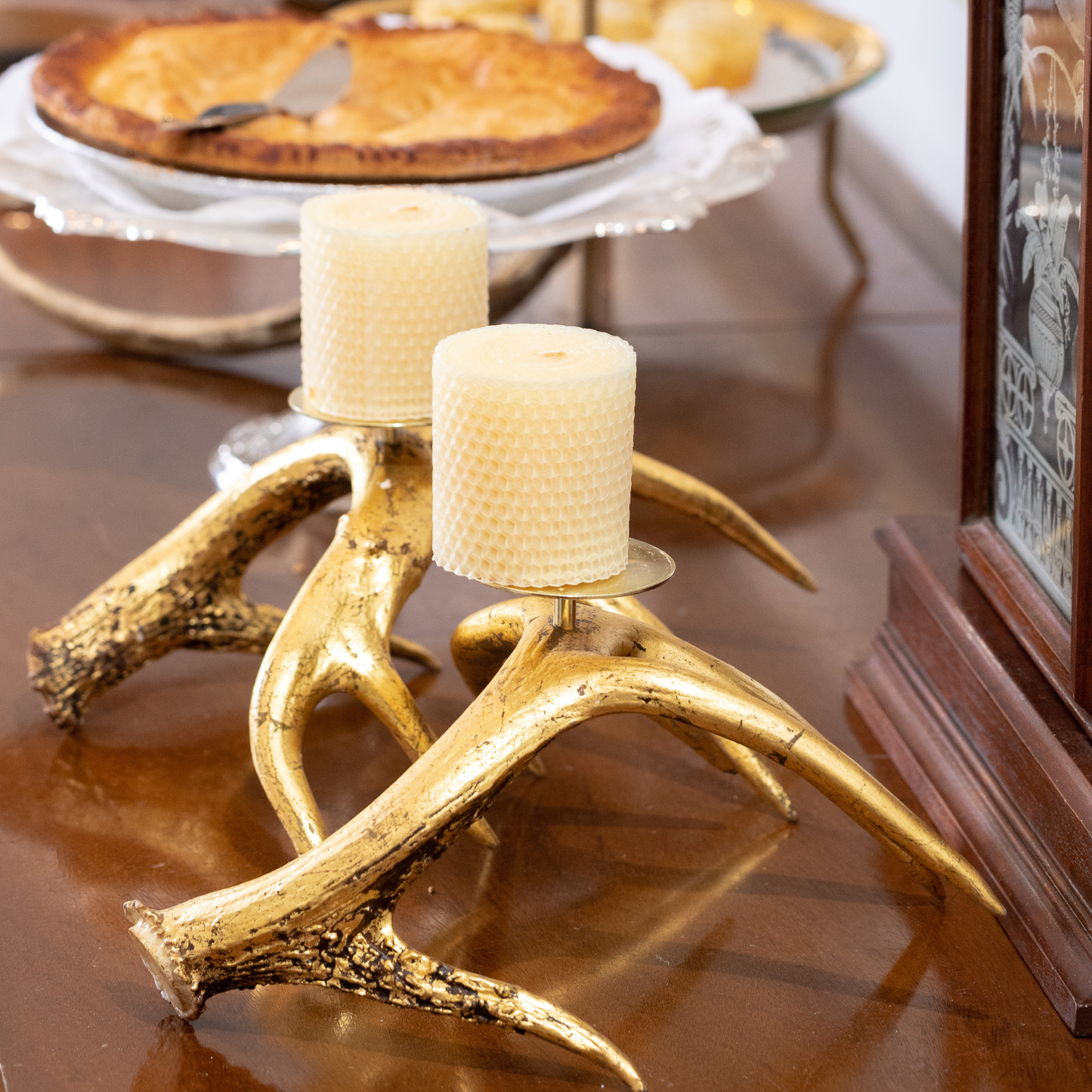 Antler Candle Holders, Short